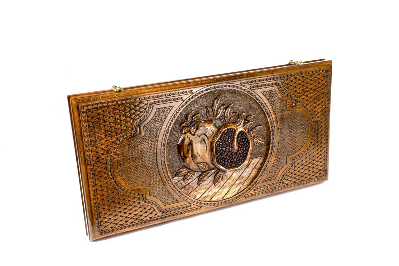 Backgammon Set Pomegranate Classic