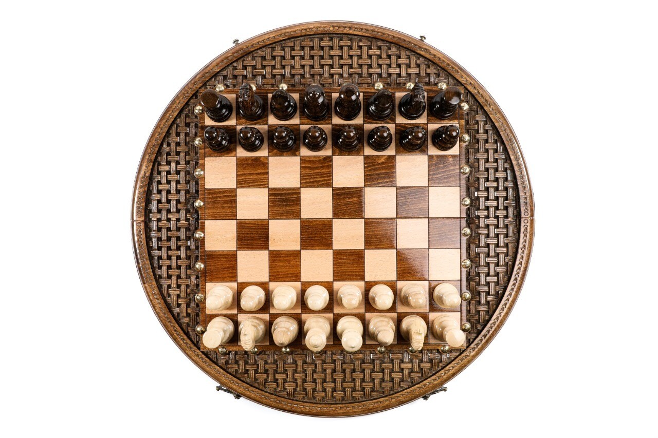 Handmade Wooden Chess Set 50/50