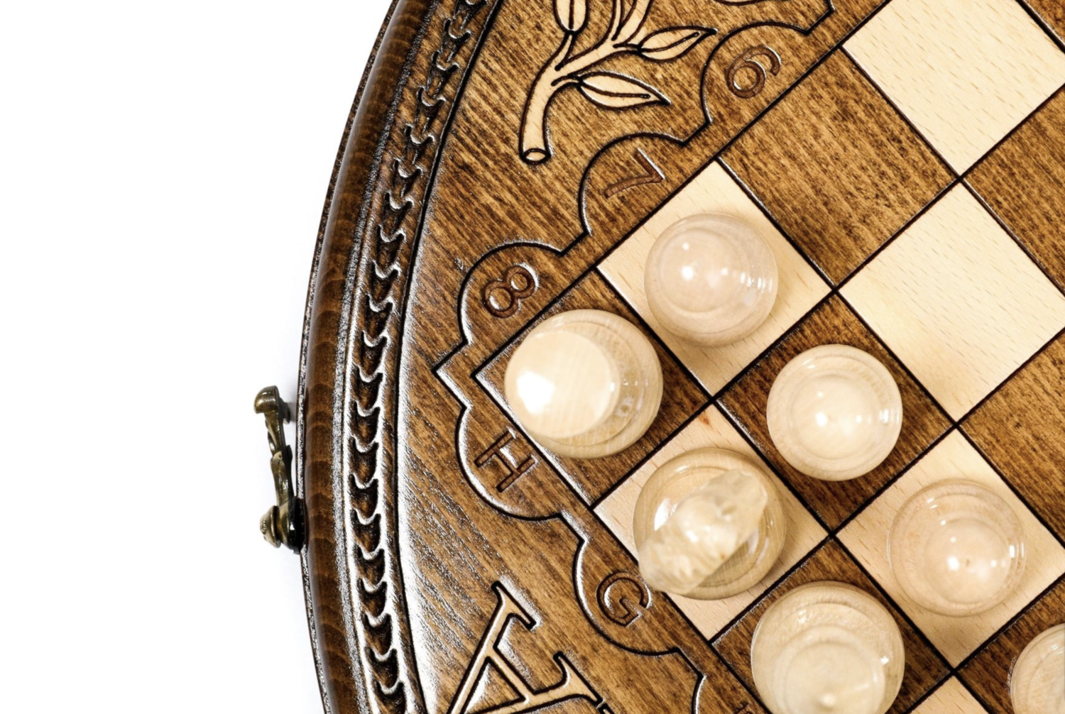 Hand Made Wooden Chess set Circle