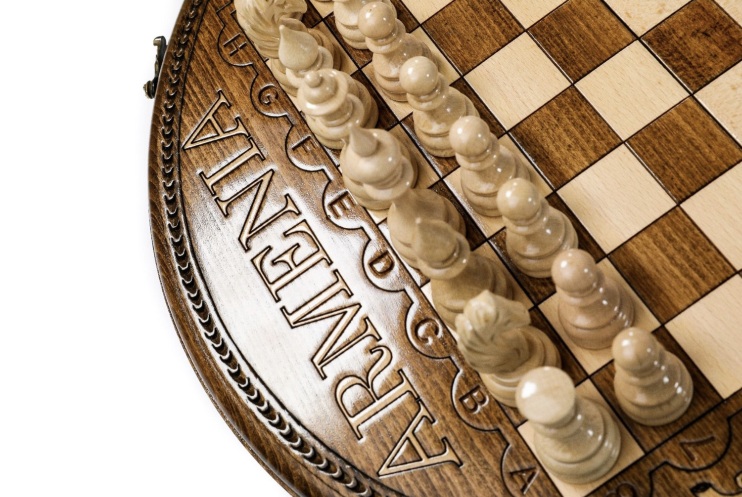 Hand Made Wooden Chess set Circle