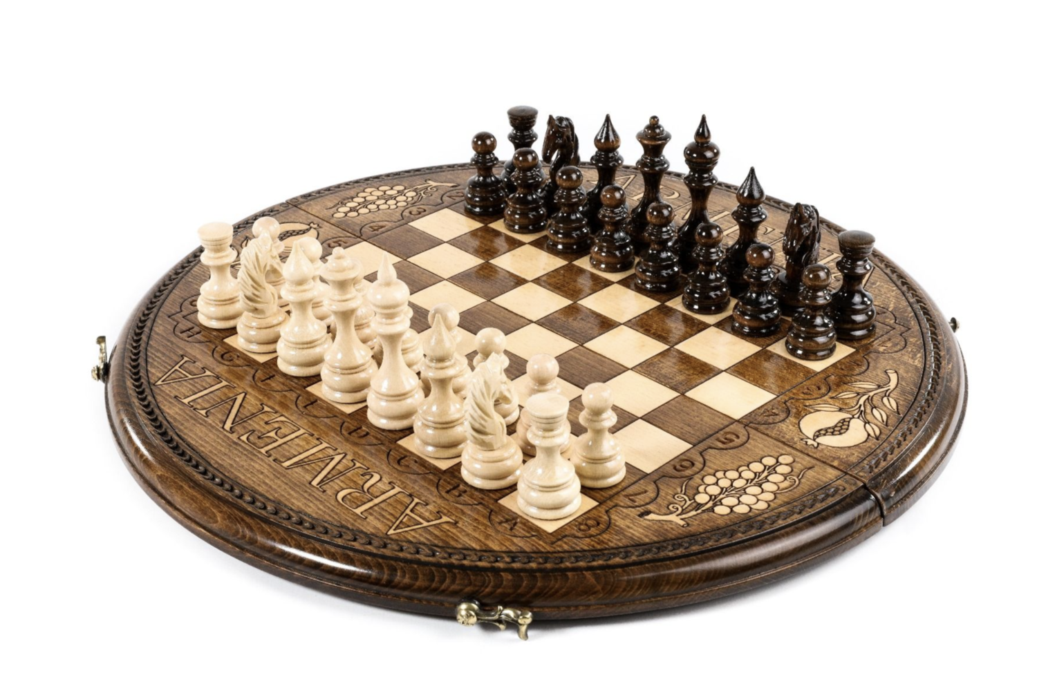 Hand Made Wooden Chess set Circle