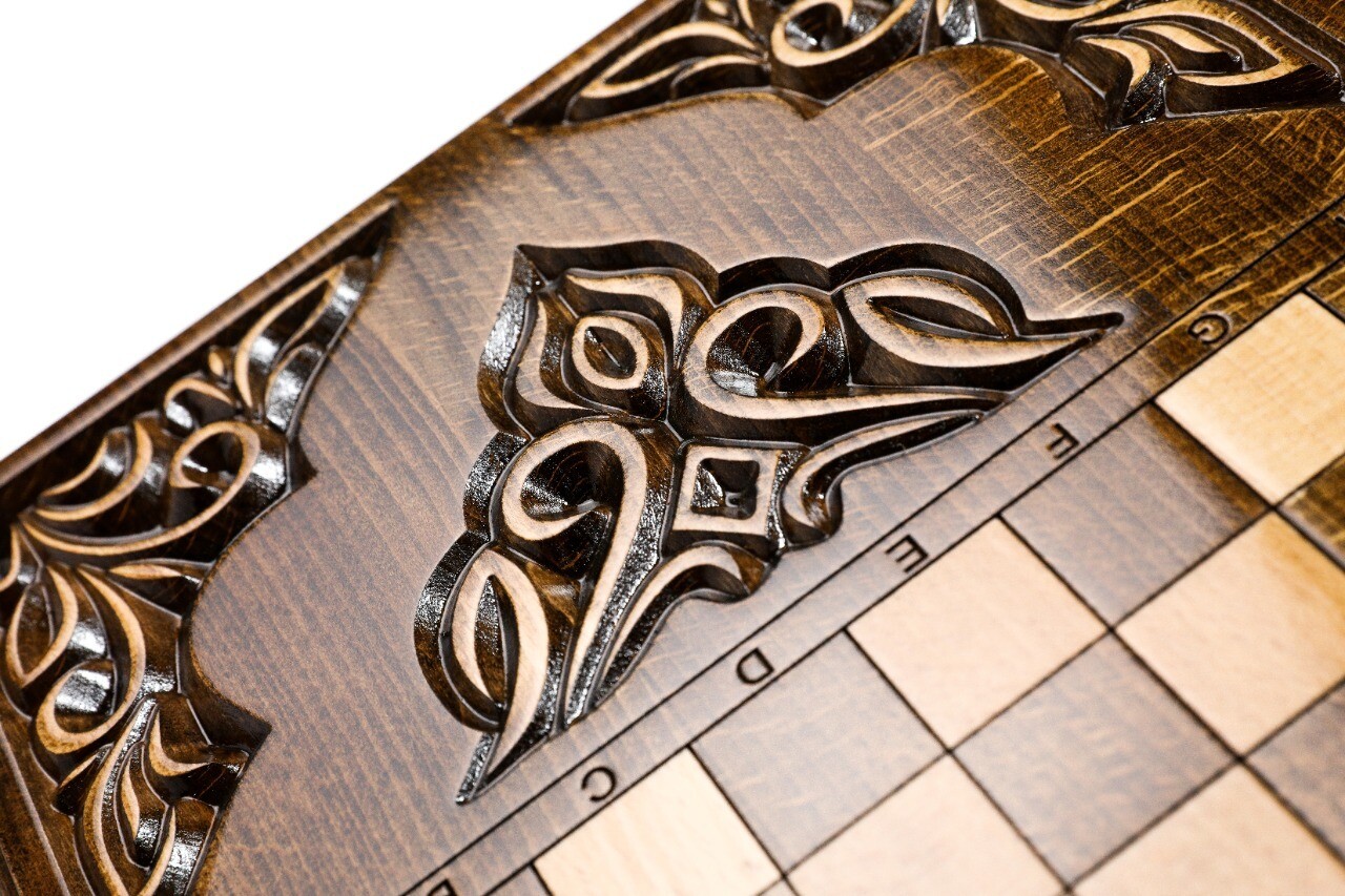 Hand Made Wooden Backgammon Set 24&quot; x 24&quot;