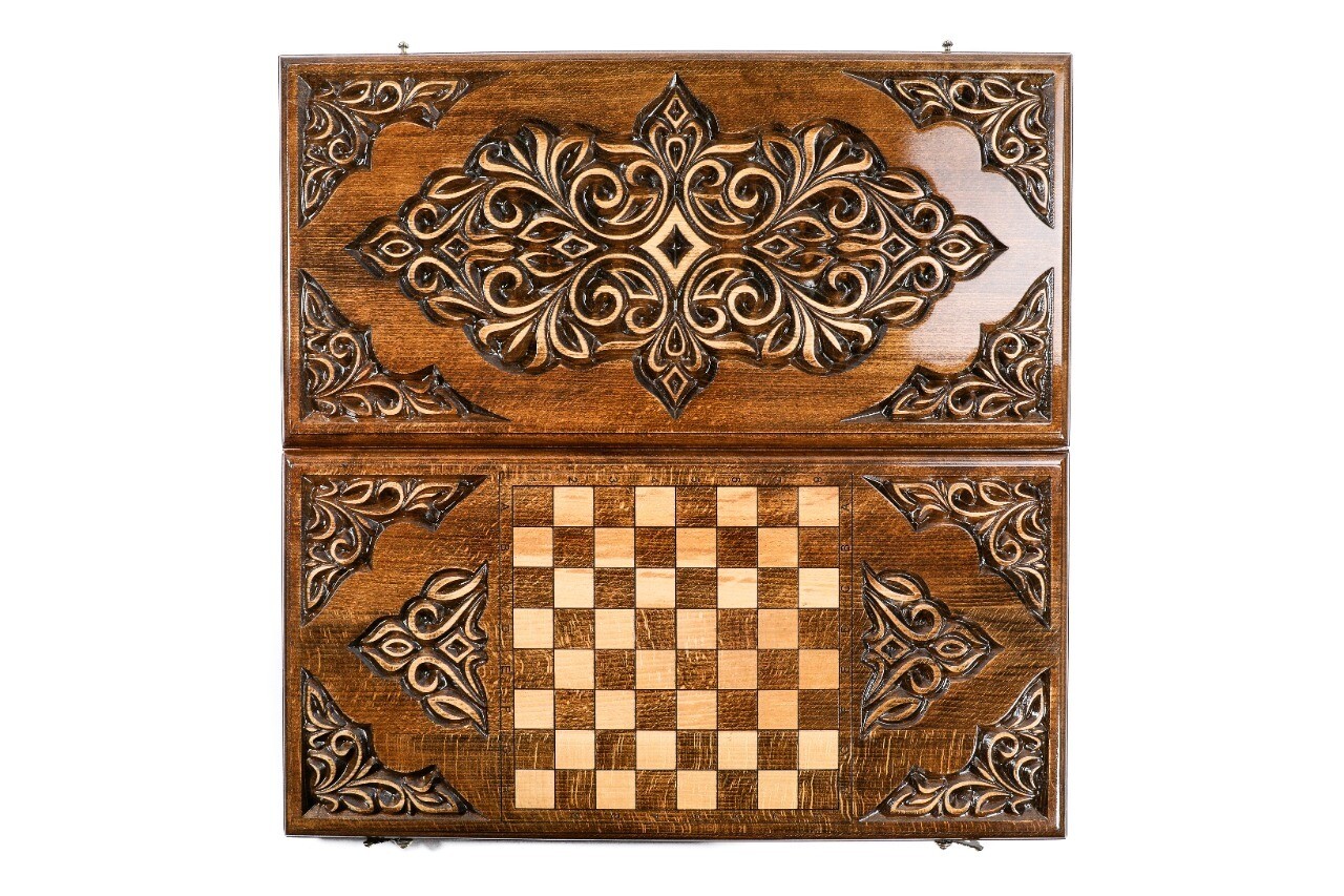 Hand Made Wooden Backgammon Set 24&quot; x 24&quot;