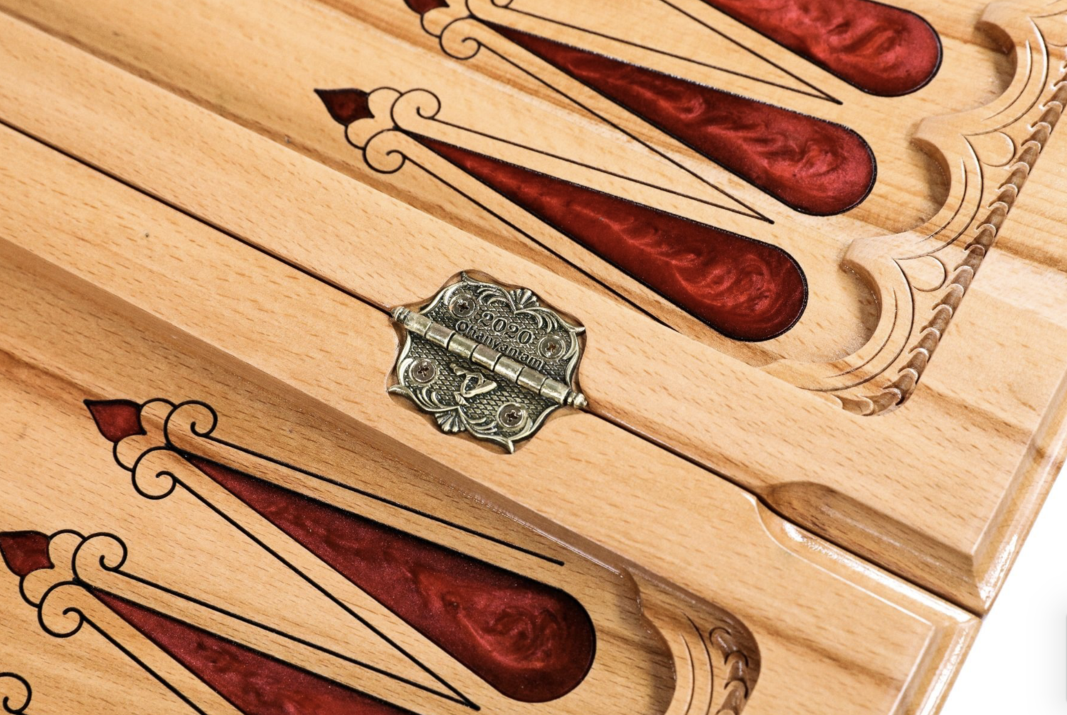 Pomegranate tree backgammon classic Red