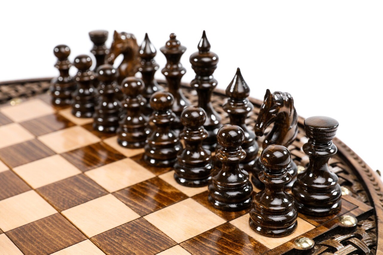 Handmade Wooden Chess Set 50/50