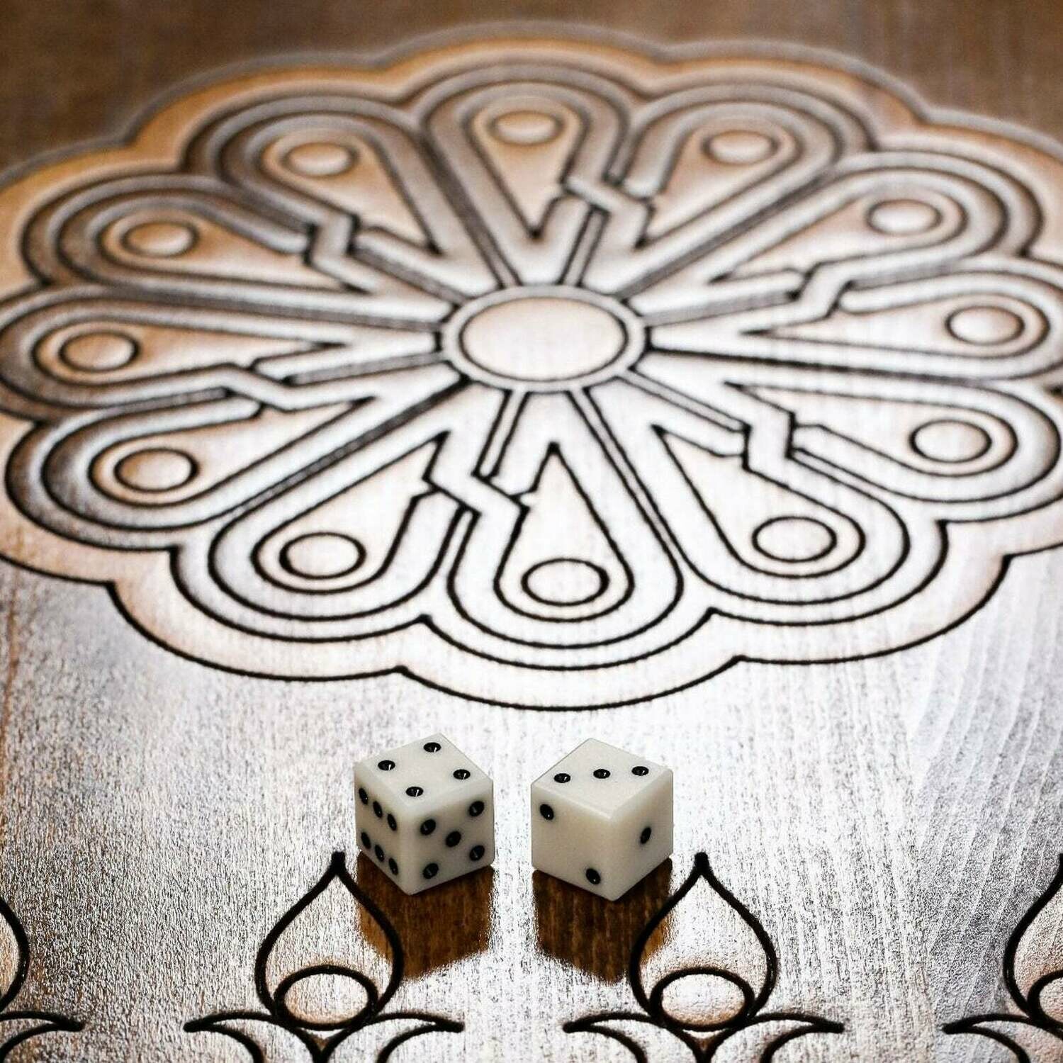 Handmade Wooden Chess/Backgammon Set 24&quot; x 12&quot;