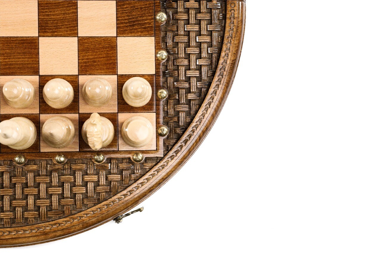 Handmade Wooden Chess Set 50/50
