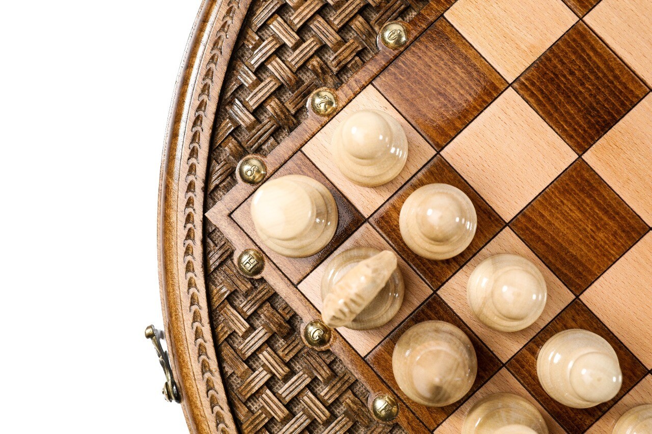 Handmade Wooden Chess Set 50/50