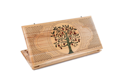 Pomegranate tree backgammon classic Red
