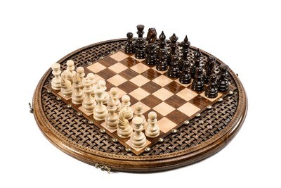 Handmade Wooden Chess Set 50/50