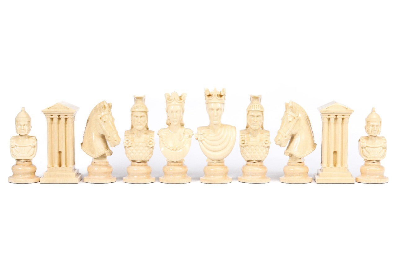 Hand Made Wooden Chess Figures 3.5&quot;
