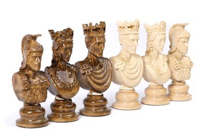 Hand Made Wooden Chess Figures 3.5" Hand Made Wooden Chess Figures 3.5"