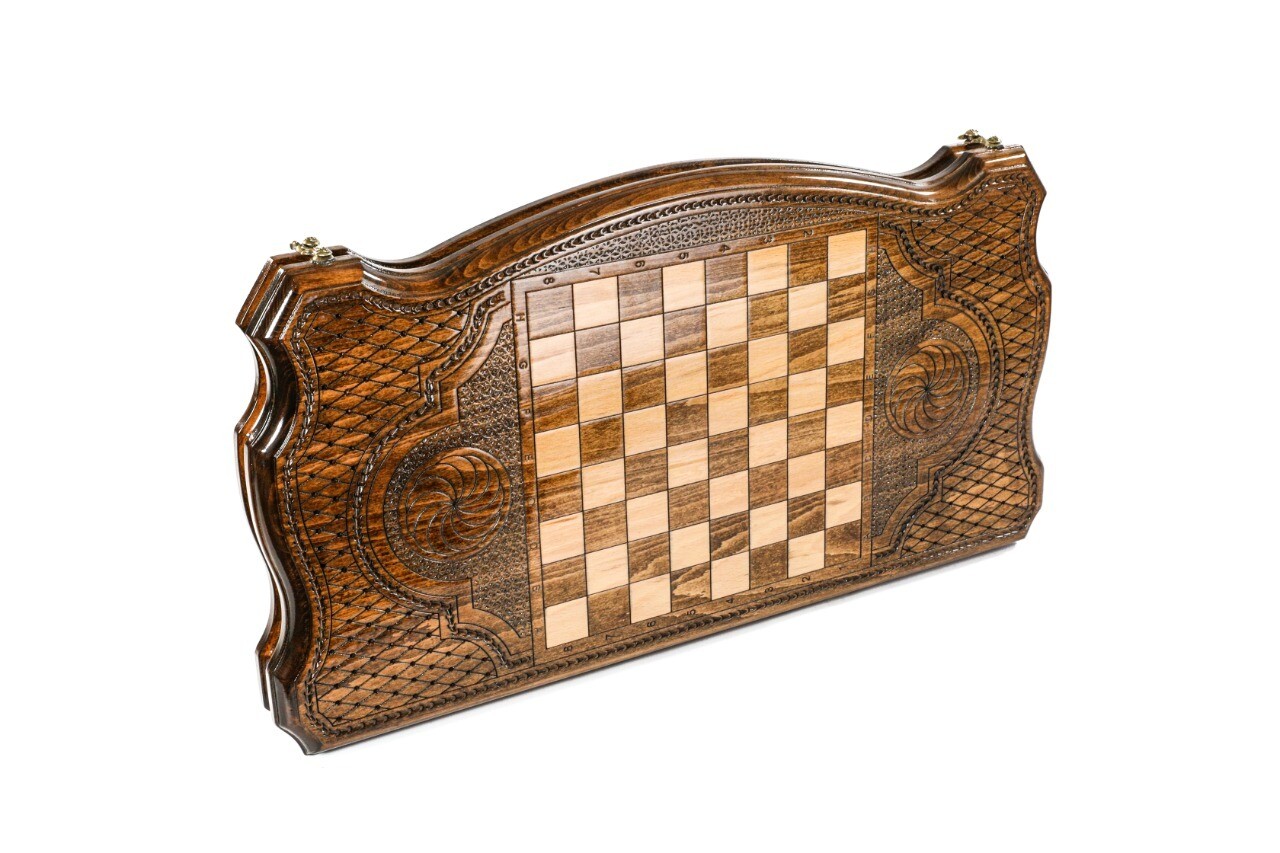 Coat of Arms of Armenia backgammon with copyrighted Outline