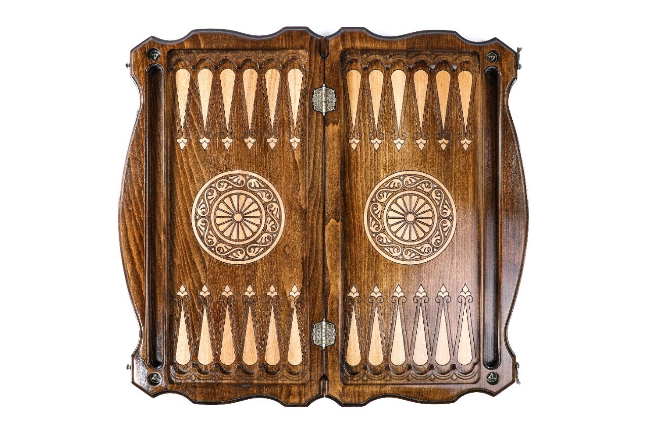 Coat of Arms of Armenia backgammon with copyrighted Outline