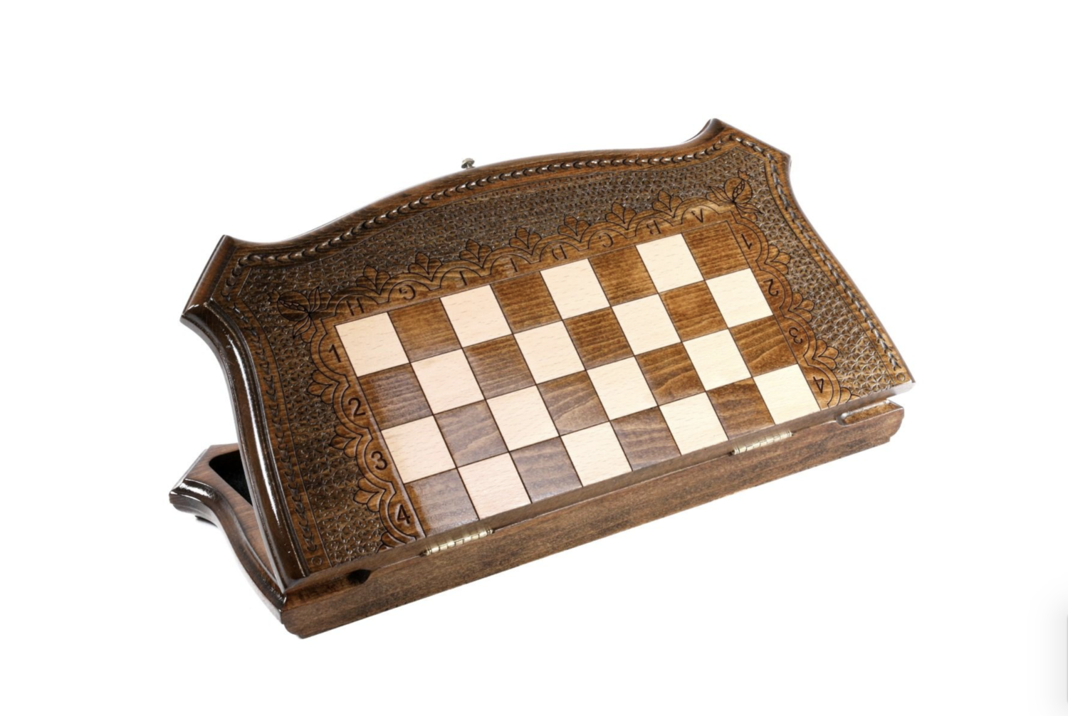 Chess with copyrighted contour outline