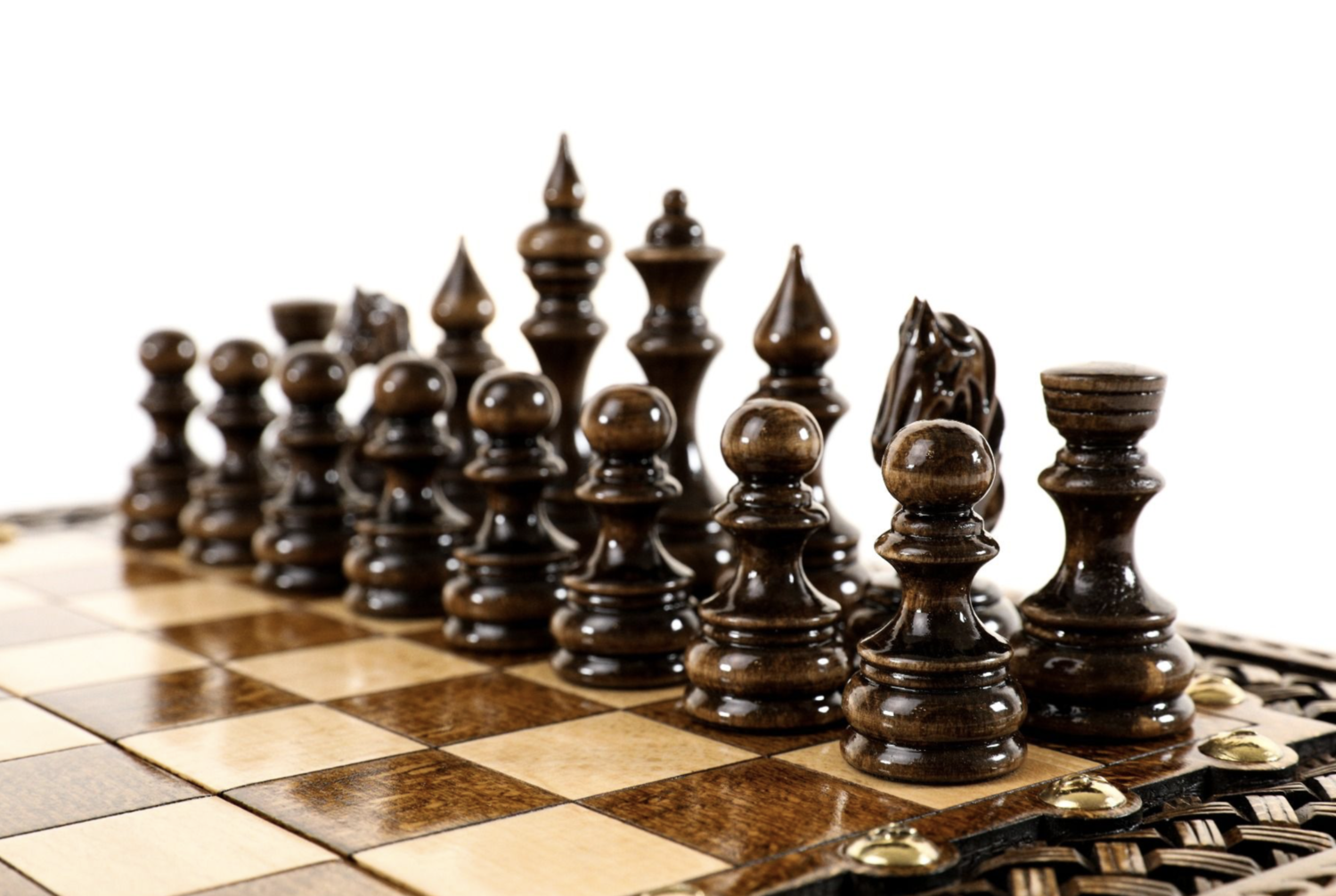 Chess Set with an ornamental braid pattern classic 40/40