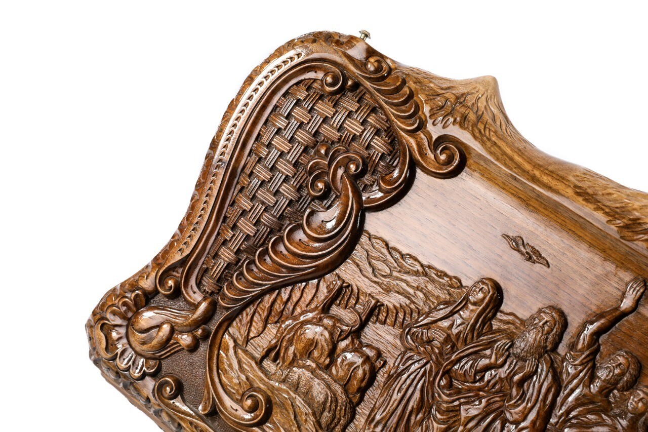 “Noah” backgammon with copyrighted Mount Ararat outline 24&quot; x 12&quot;