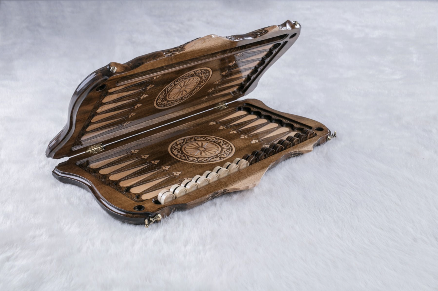 Eternity Backgammon with copyrighted Mount Ararat outline 24 &quot; 12&quot;