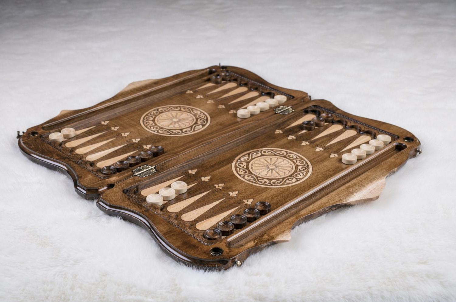 Tigran Mets Backgammon with copyrighted Mount Ararat outline 24 &quot; 12&quot;