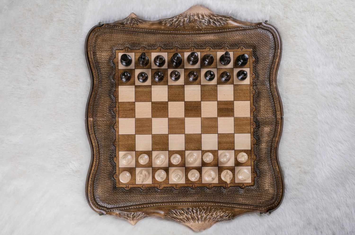 Chess - backgammon Set with Ararat 24&quot;x 12&quot;
