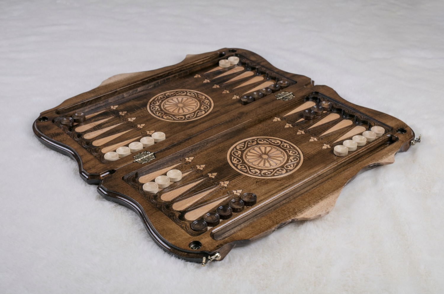 Eternity Backgammon with copyrighted Mount Ararat outline 24 &quot; 12&quot;