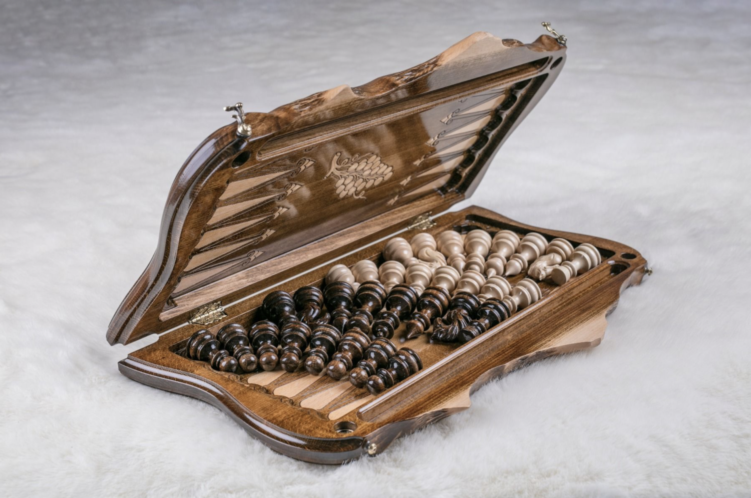 Chess - backgammon Set with Ararat 24&quot;x 12&quot;