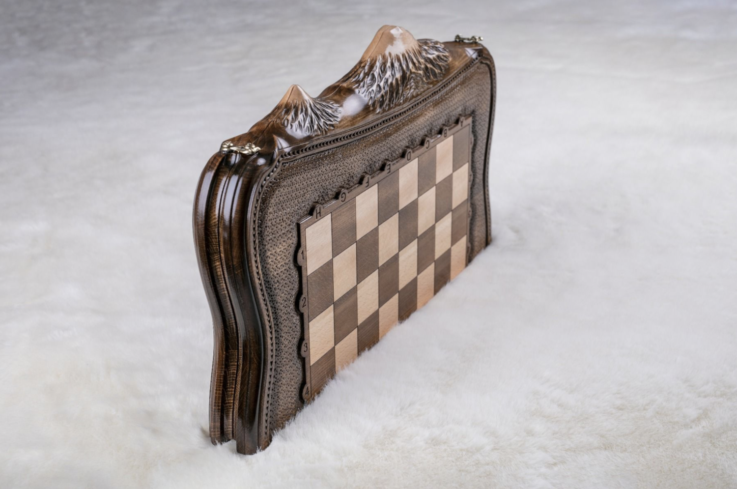Chess - backgammon Set with Ararat 24&quot;x 12&quot;
