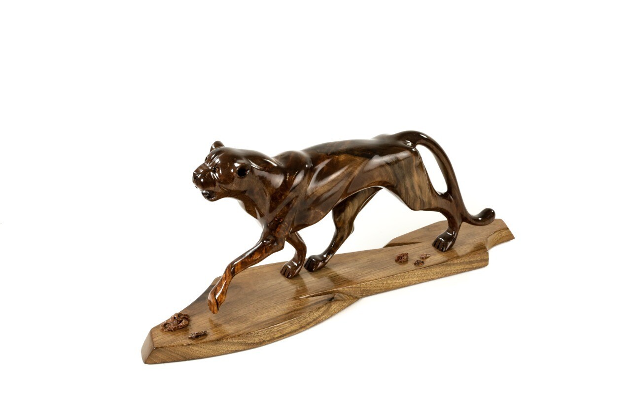 Hand Made Wooden Souvenir Tiger