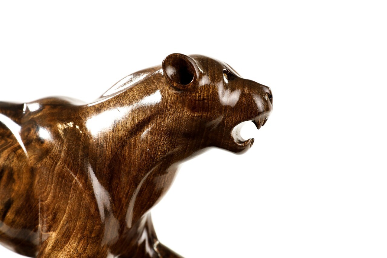Hand Made Wooden Souvenir Tiger