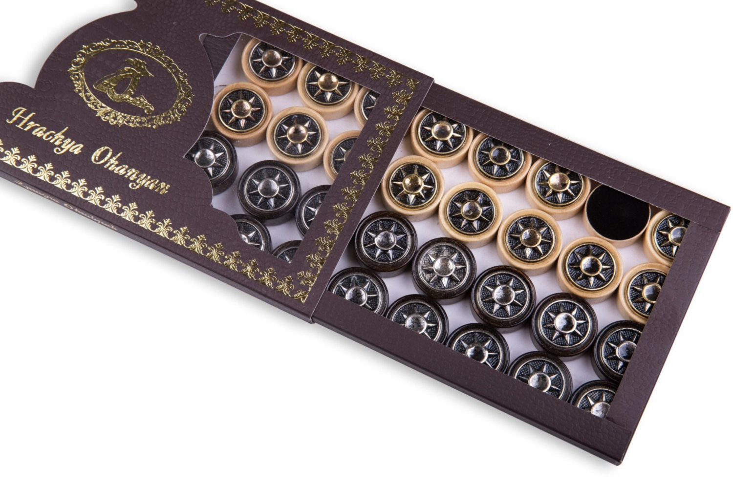 Backgammon pieces an Octagram - an eight-pointed star