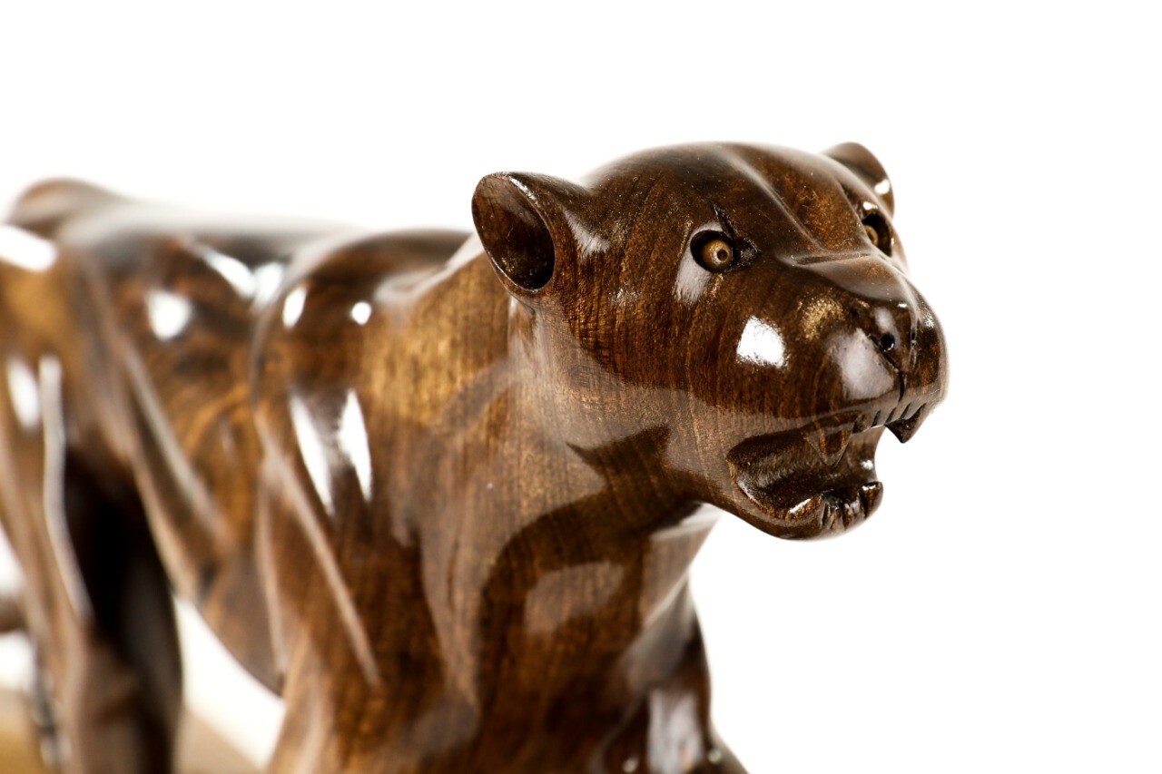 Hand Made Wooden Souvenir Tiger