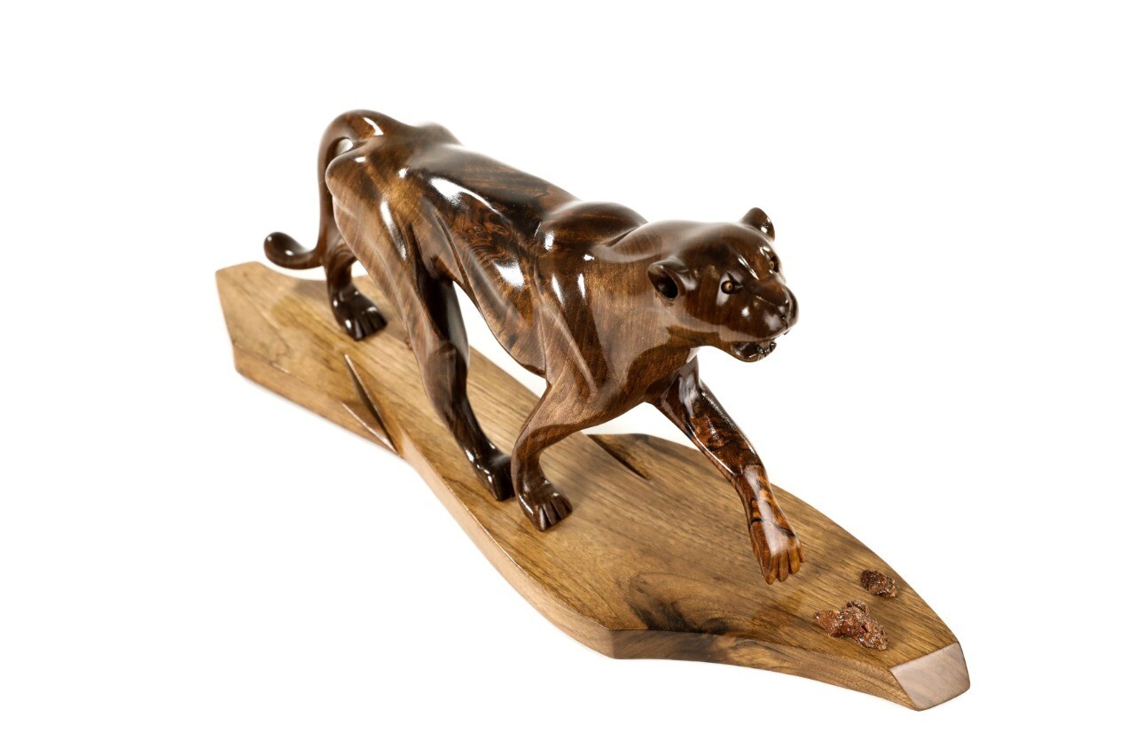 Hand Made Wooden Souvenir Tiger