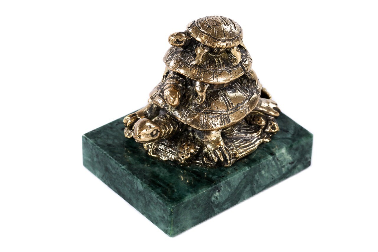 Bronze sculpture the Turtles