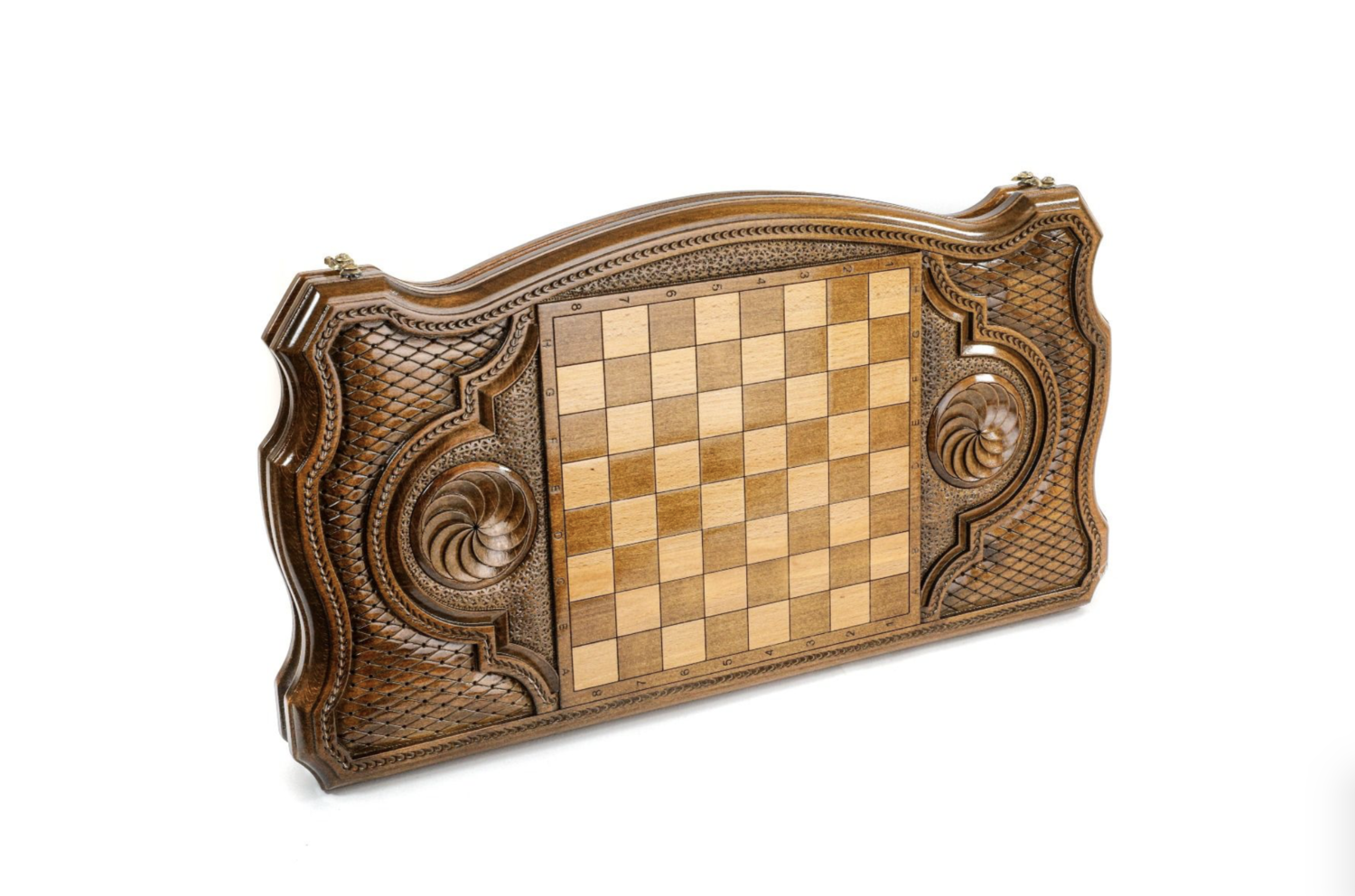 Coat of Arms of Uzbekistan backgammon with copyrighted contour outline 24&quot; x 12&quot;