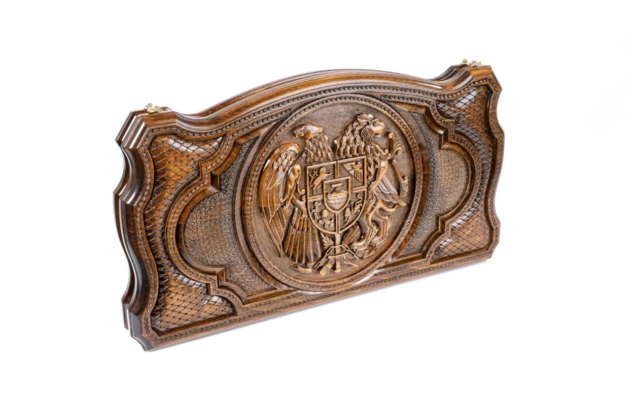 Backgammon The Coat Of Arms Armenia 24&quot; x 12&quot; x 2&quot;