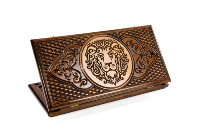 Classic Backgammon Lion 24" x12"