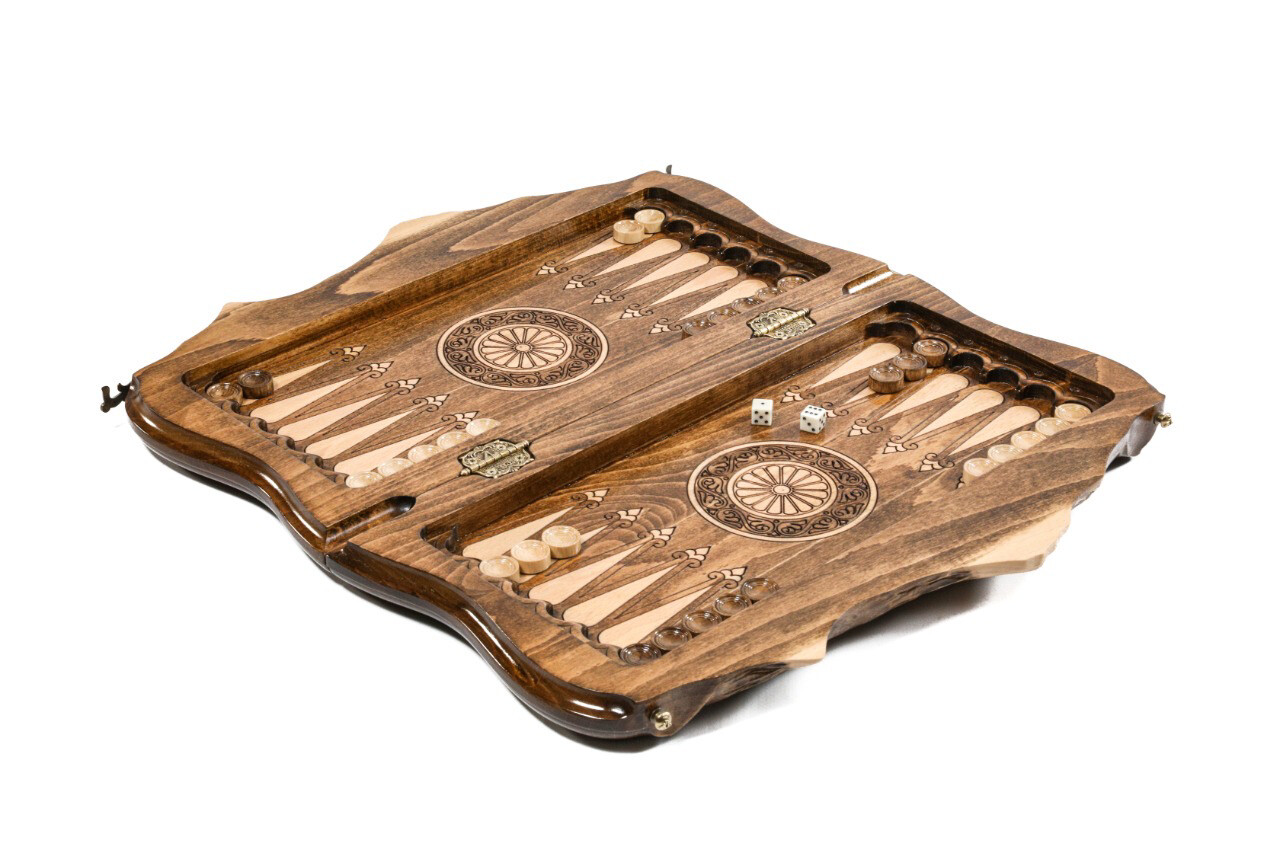 Chess-backgammon with copyrighted Mount Ararat outline 40/40/3cm