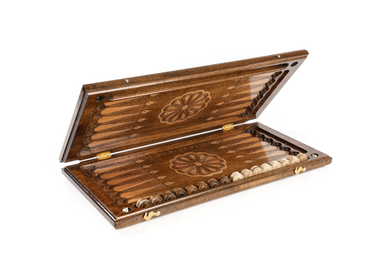 Backgammon with Ornamental motif classic  24&quot; x12&quot;