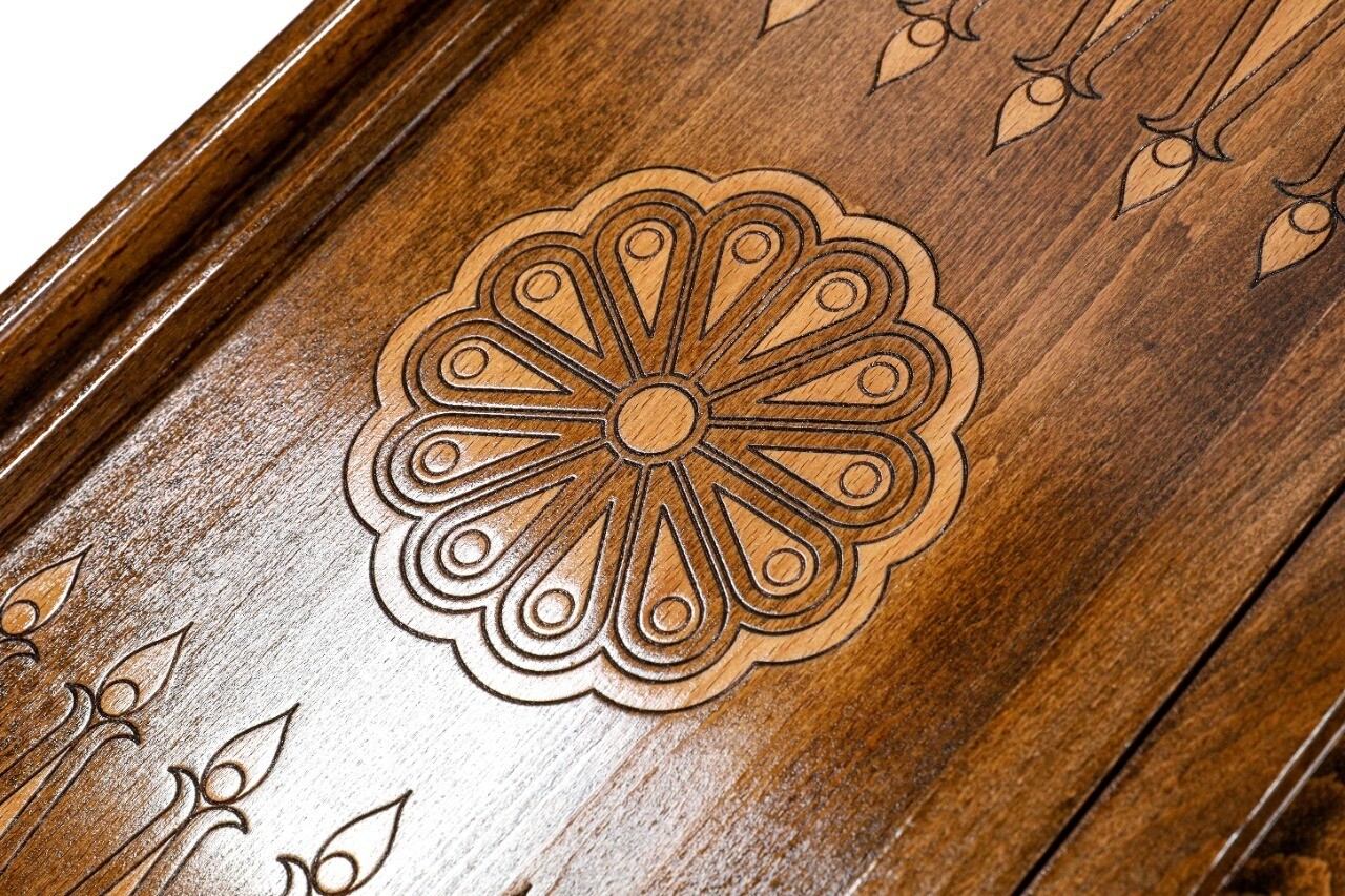 Backgammon with Ornamental motif classic  24&quot; x12&quot;