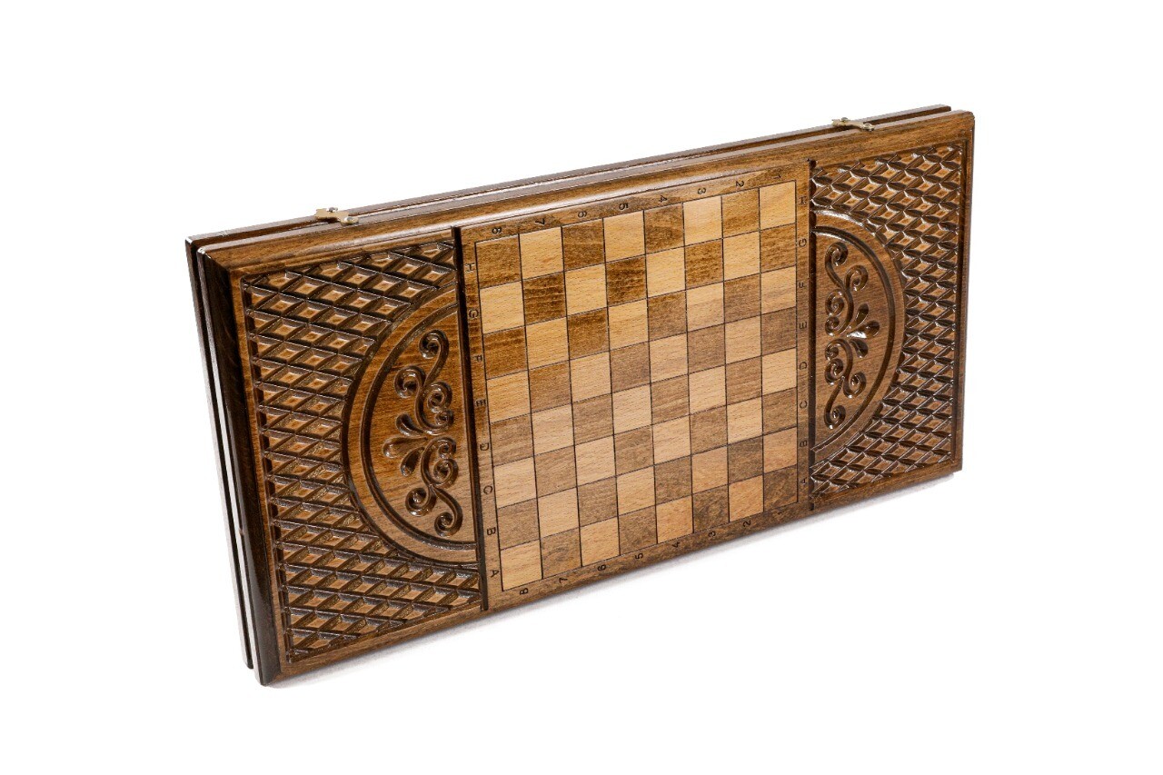 Backgammon with Ornamental motif classic  24&quot; x12&quot;