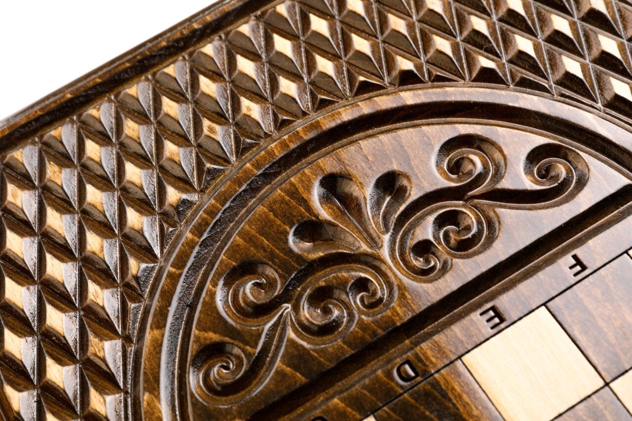 Backgammon with Ornamental motif classic  24&quot; x12&quot;