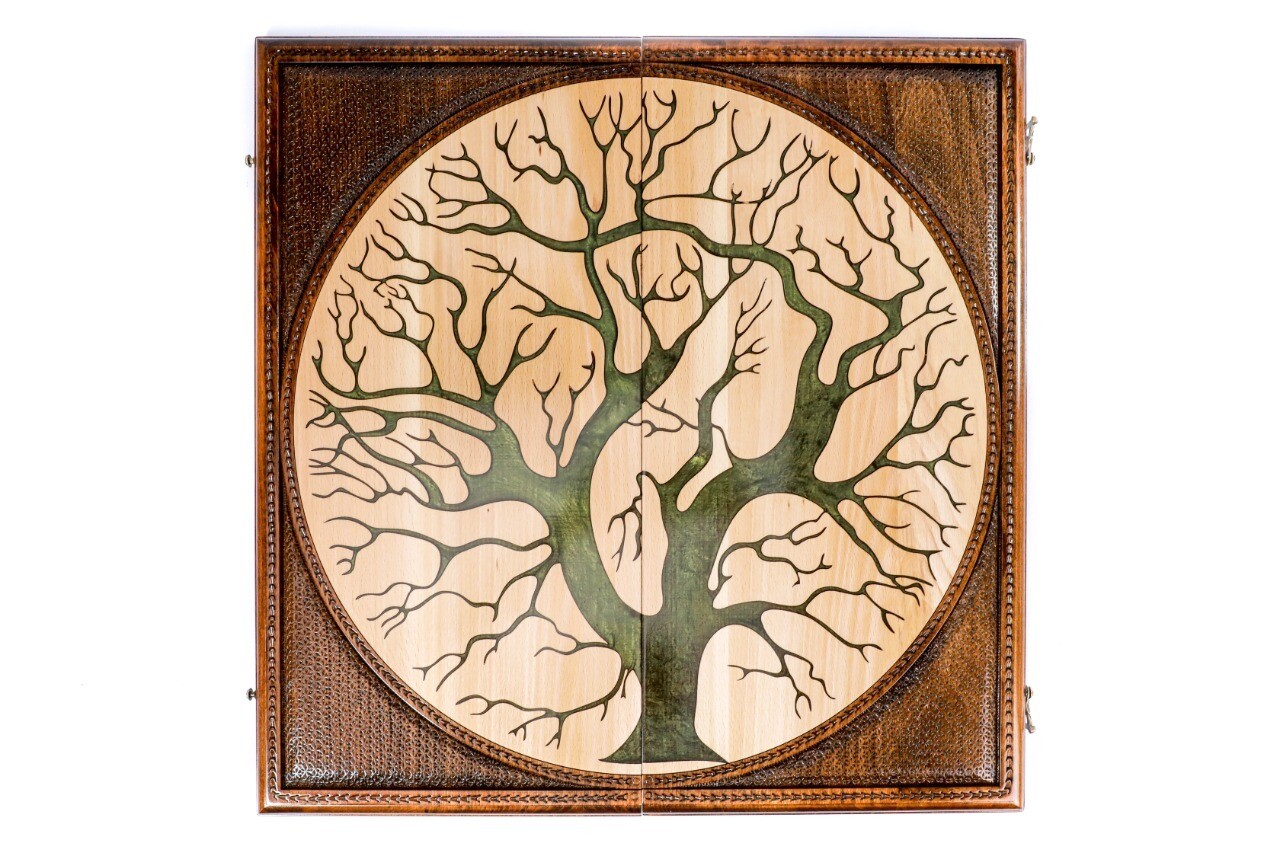 Epoxy Tree backgammon two-sided classic 24&quot; x 12&quot;