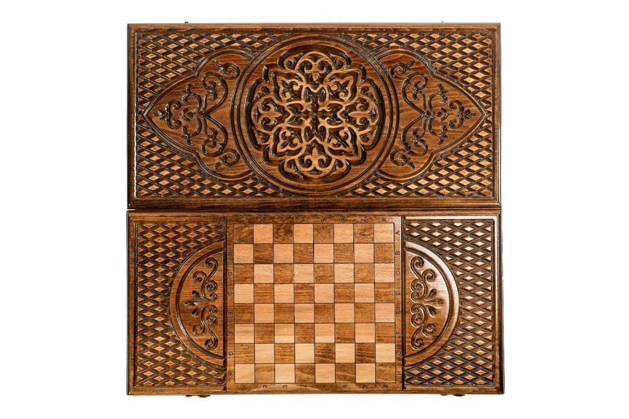 Backgammon with Ornamental motif classic  24&quot; x12&quot;