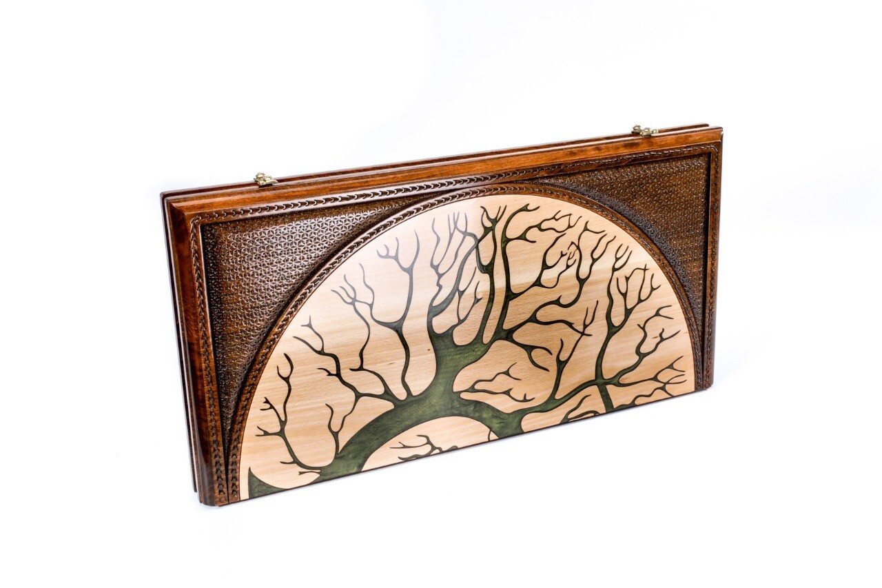 Epoxy Tree backgammon two-sided classic 24&quot; x 12&quot;