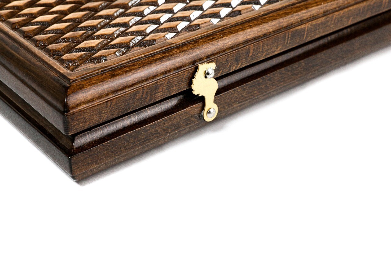 Backgammon with Ornamental motif classic  24&quot; x12&quot;