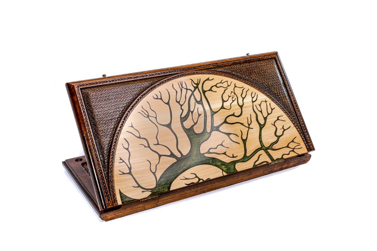 Epoxy Tree backgammon two-sided classic 24&quot; x 12&quot;
