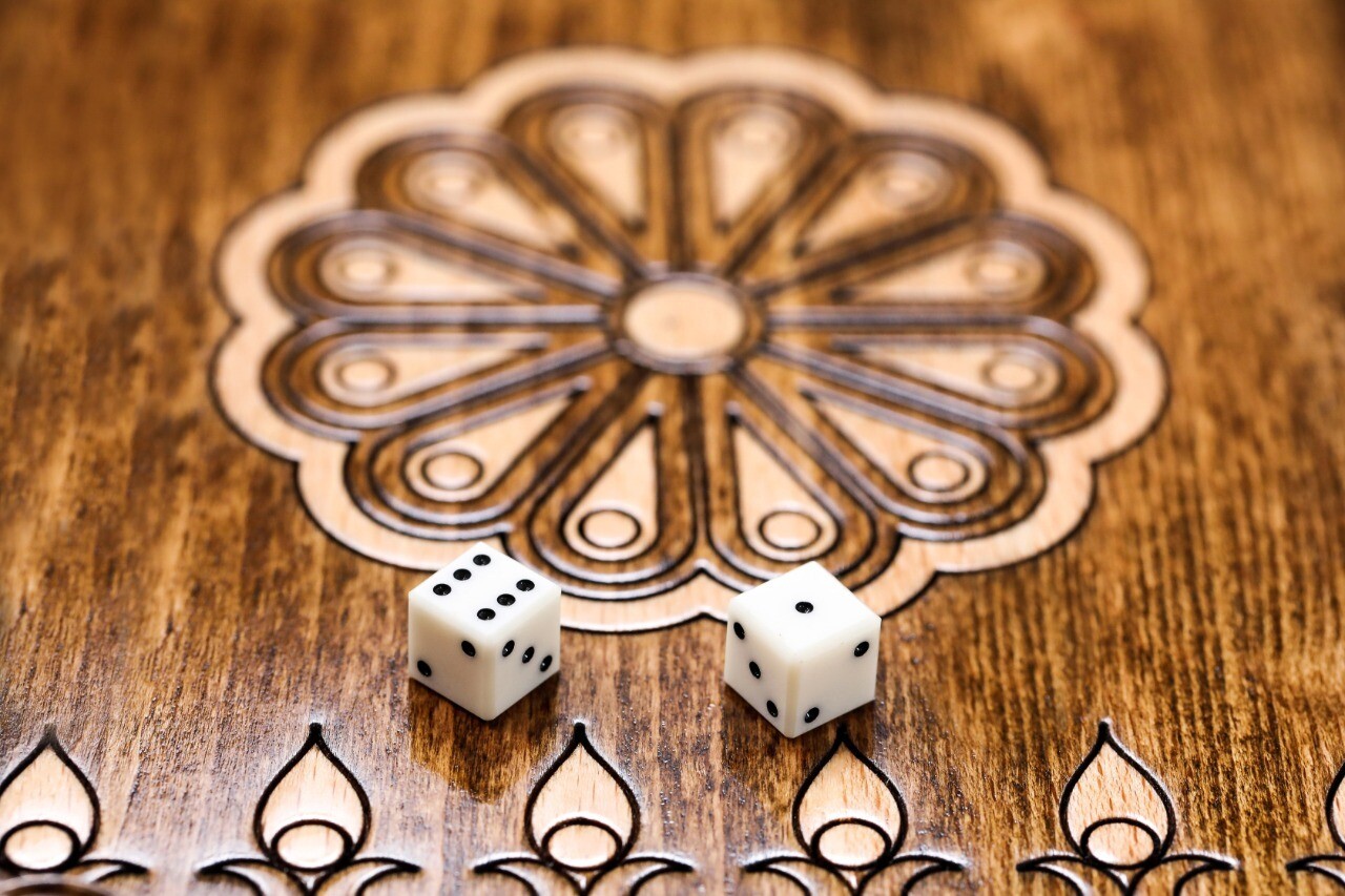 Backgammon with Ornamental motif classic  24&quot; x12&quot;
