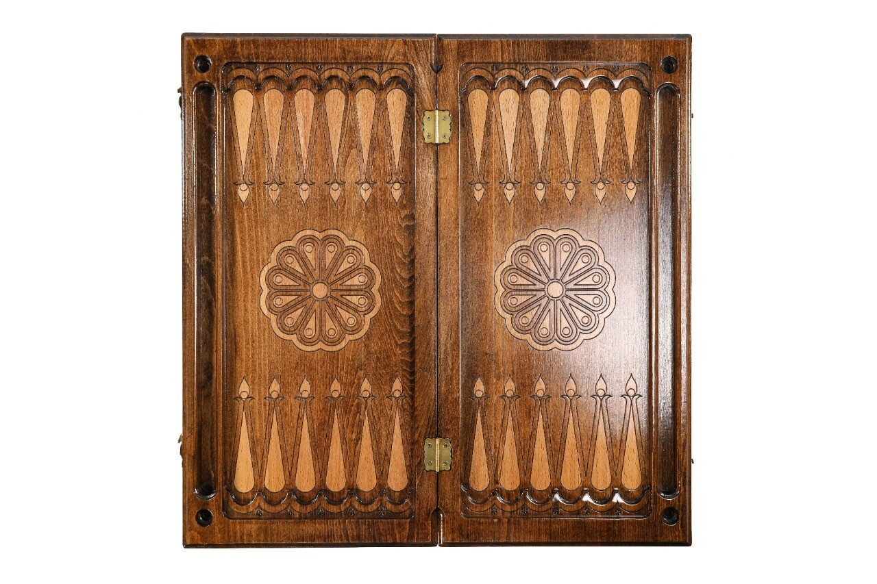 Backgammon with Ornamental motif classic  24&quot; x12&quot;