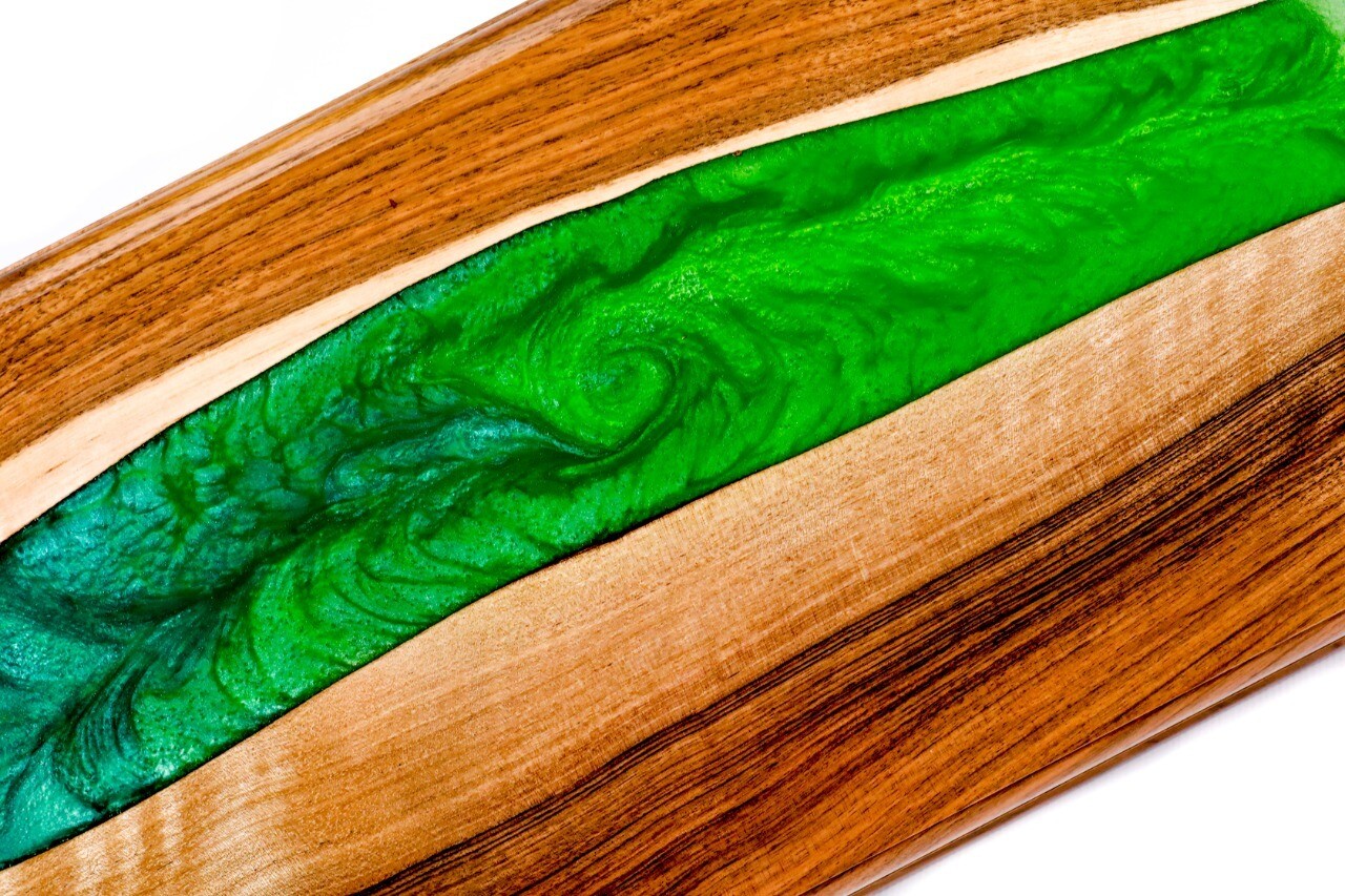 River- epoxy backgammon two-sided classic 24&quot; x12&quot;