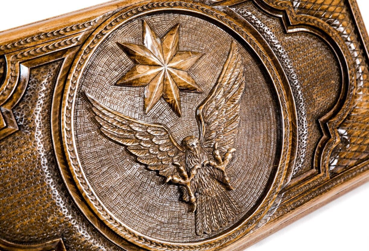 Backgammon Eagle with Octagram classic